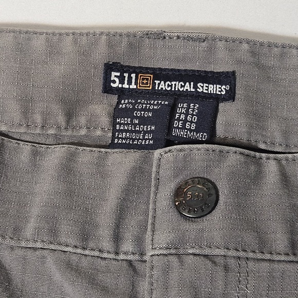 5.11 Tactical Pants Men 52x29 Stryke Cargo FlexTac Ripstop Military Gray Big - Picture 1 of 8